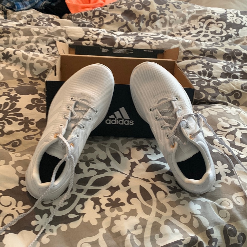 NEW white on white Adidas walking/running shoes!